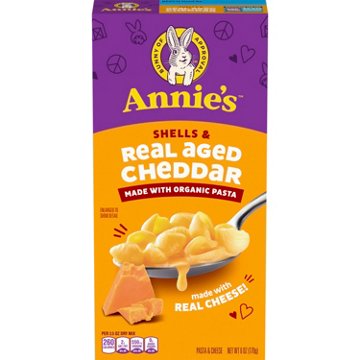 Annie's Shells & Real Aged Cheddar Macaroni & Cheese, 6 oz