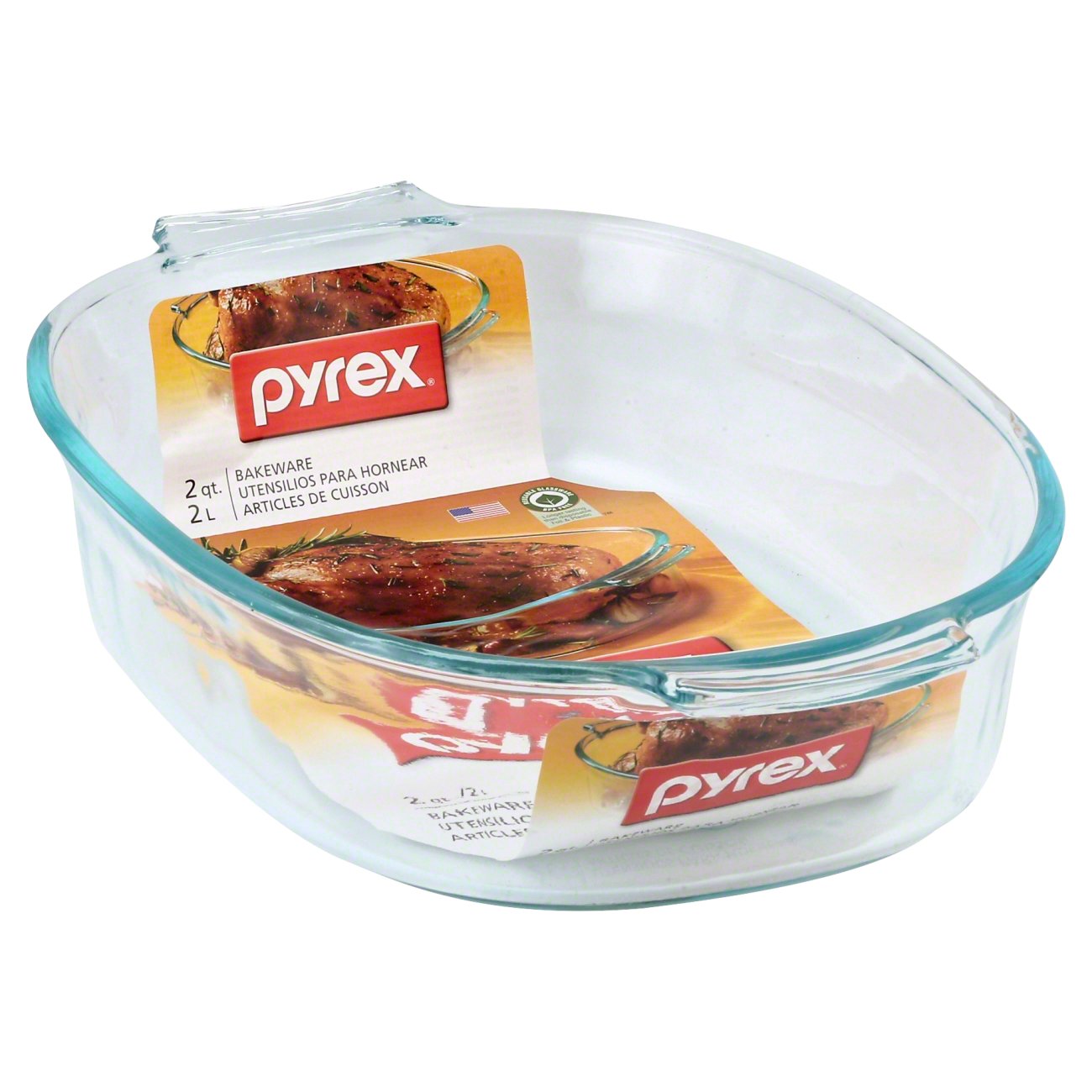 Pyrex 2.5 Quart Oval Glass Roaster Shop Bakeware at HEB