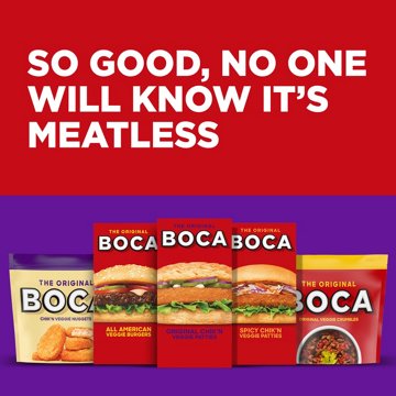 Boca Original Vegan Chik'n Veggie Patties, 4 ct