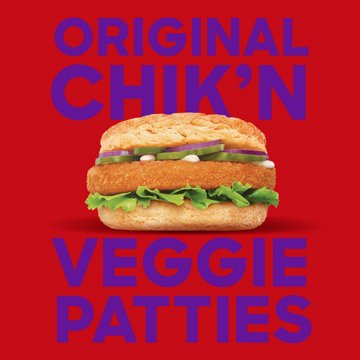 Boca Original Vegan Chik'n Veggie Patties, 4 ct