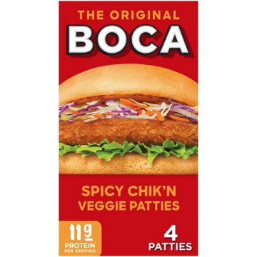 Boca Spicy Chik'n Meatless Patties, 4 ct