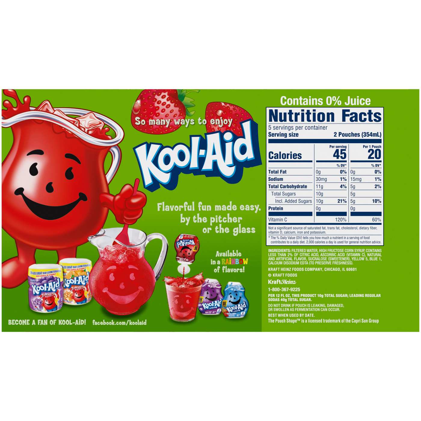 Kool-Aid Jammers Strawberry Kiwi Flavored Drink 6 oz Pouches; image 6 of 7