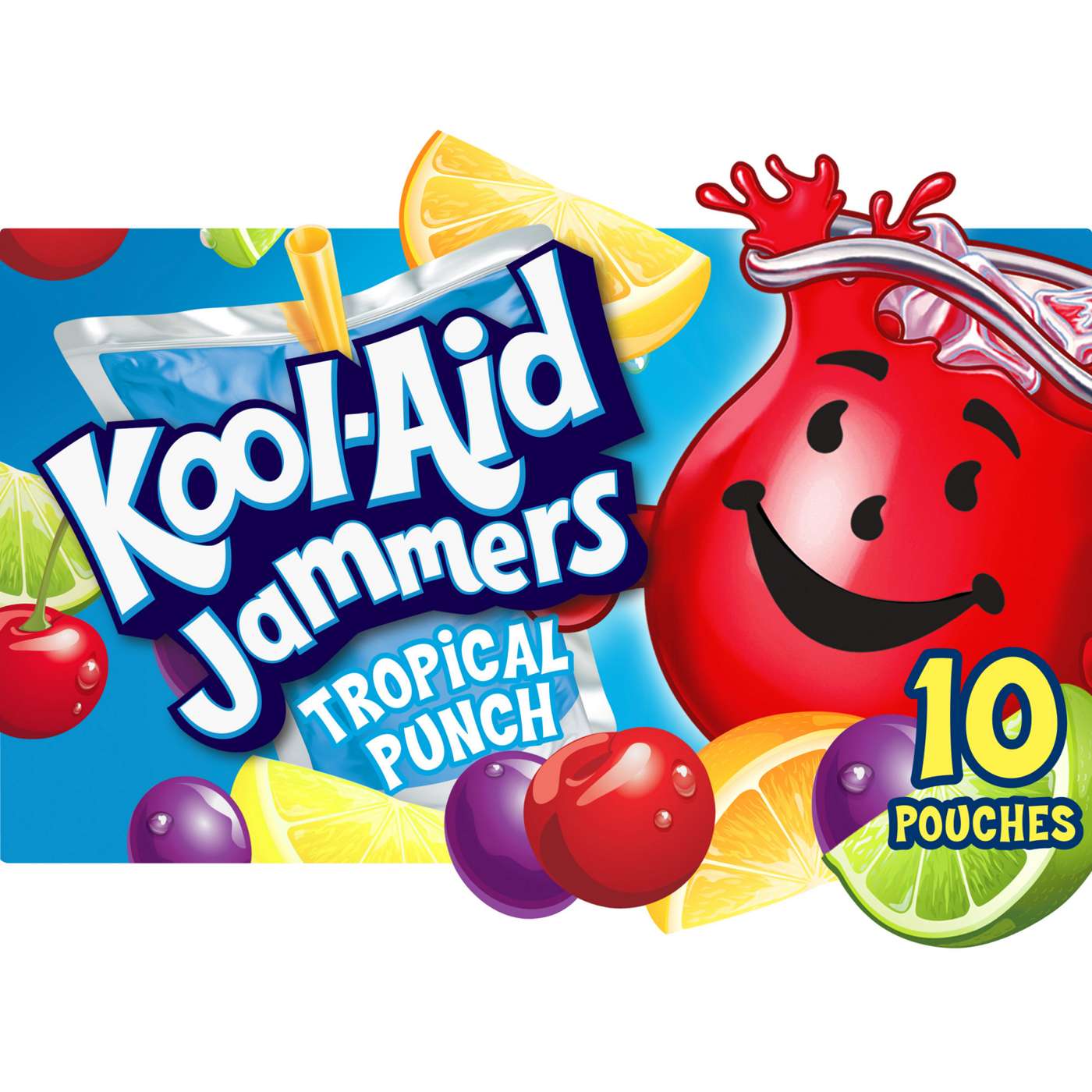 Kool-Aid Jammers Tropical Punch 10 pk Pouches; image 1 of 5