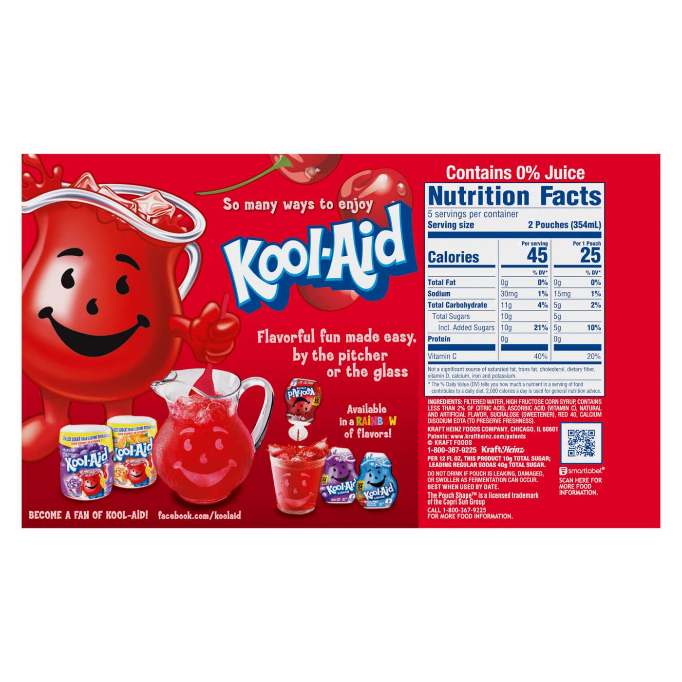 Kool-Aid Jammers Cherry Flavored Drink 6 oz Pouches; image 3 of 5