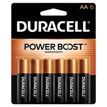 Duracell Coppertop AA Alkaline Batteries, 6 pk