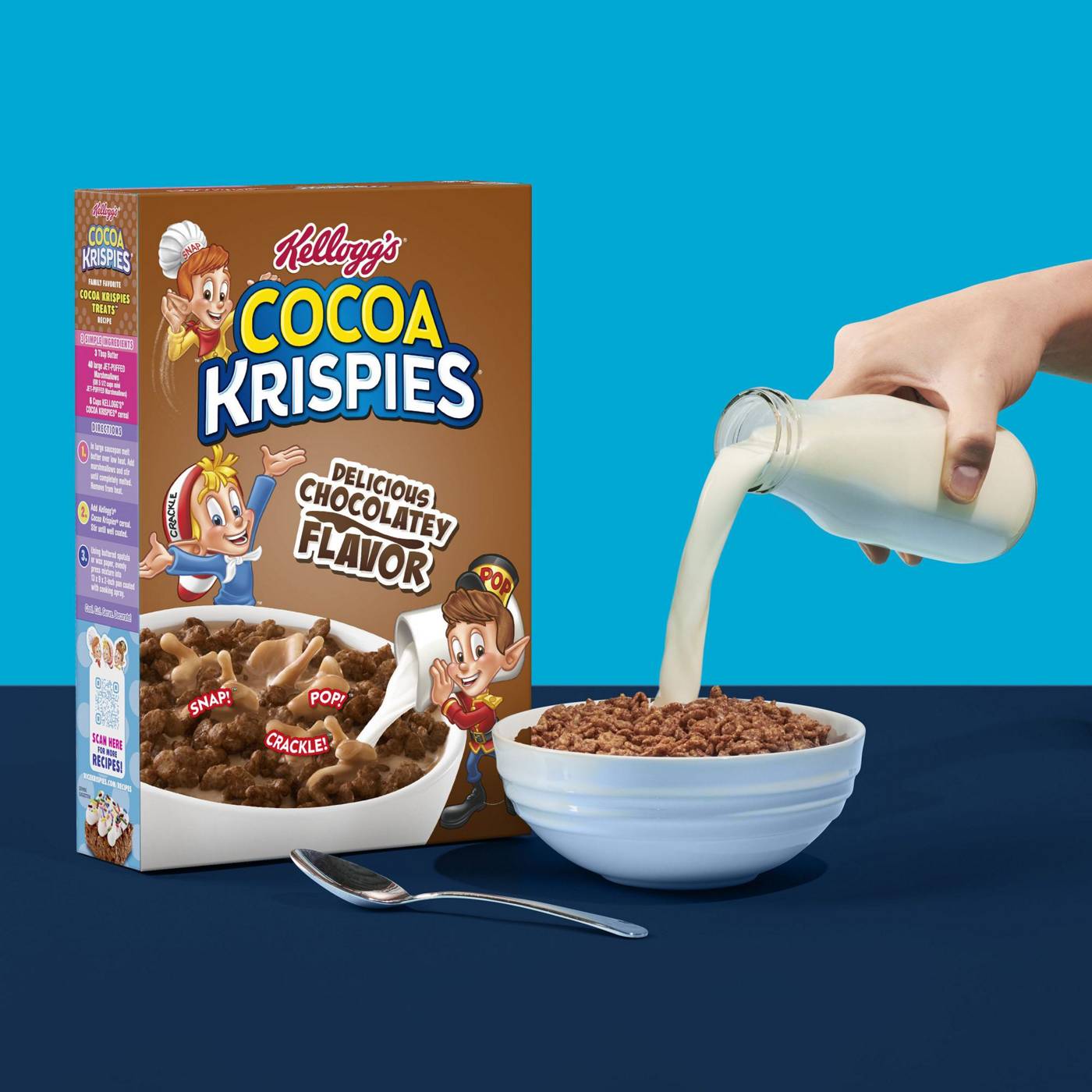 Kellogg's Rice Krispies Cocoa Krispies Original Cold Breakfast Cereal