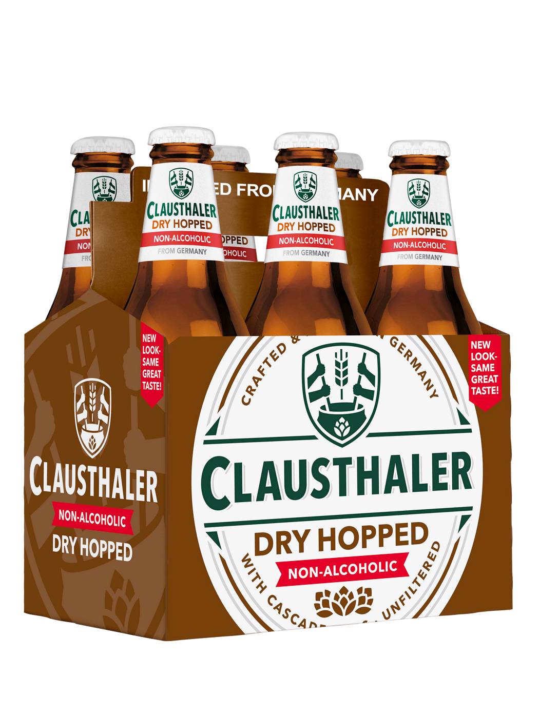 Clausthaler Dry Hopped Non-Alcoholic Beer 6 pk Bottles; image 1 of 2