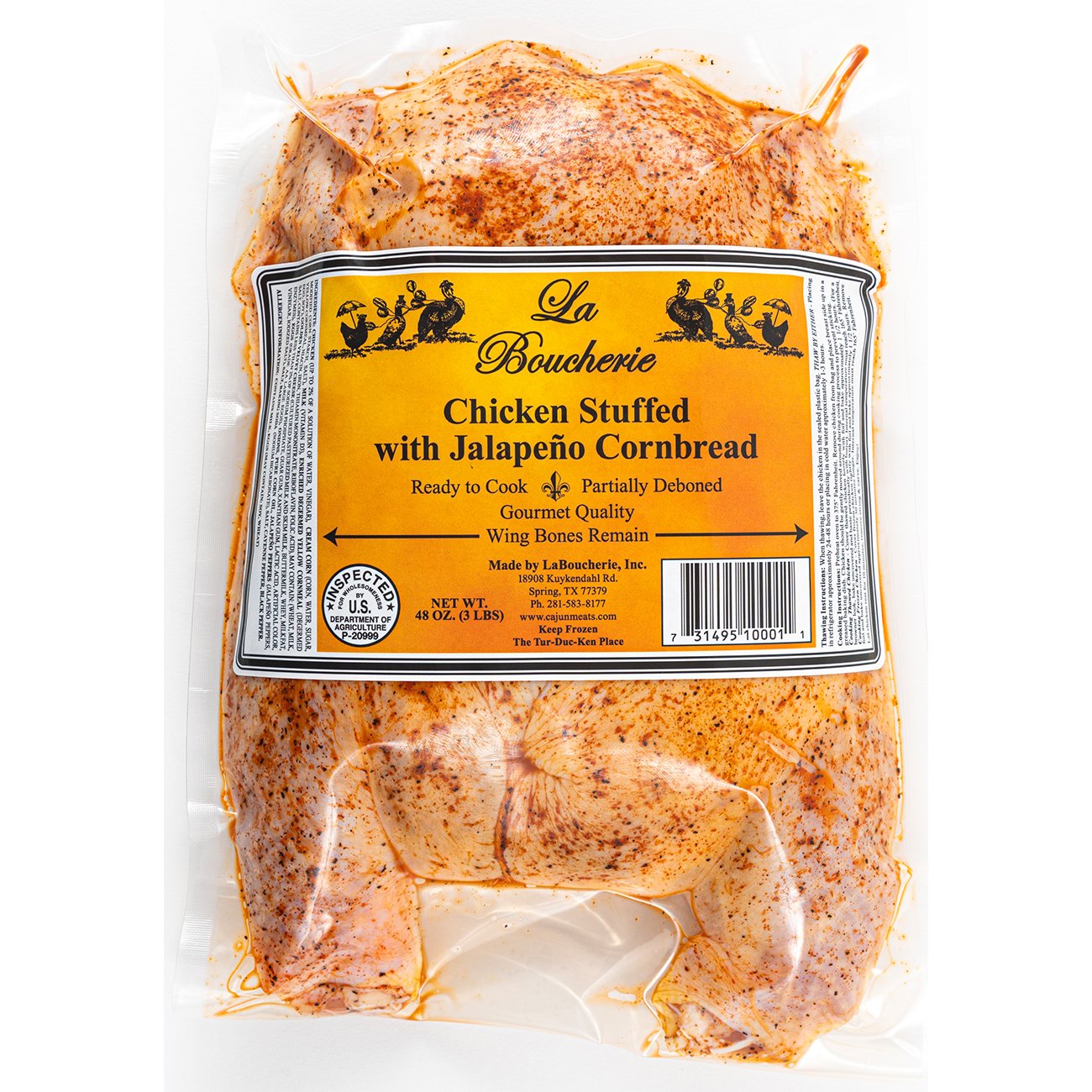 La Boucherie Chicken Stuffed with Jalapeno Cornbread, 48 oz