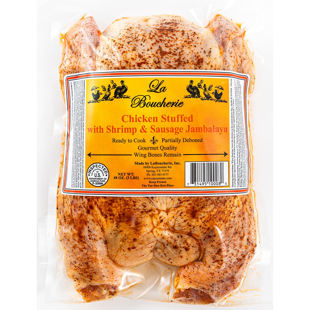 La Boucherie Whole Chicken Stuffed with Shrimp and Sausage Jambalaya