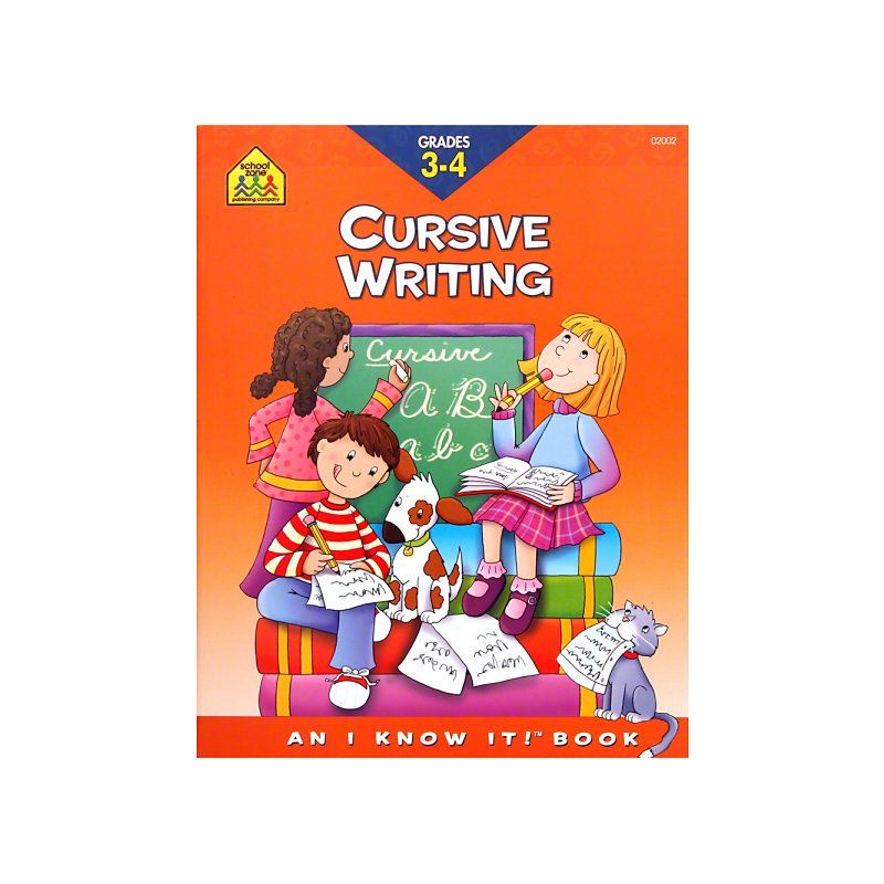 School Zone Grades 3-4 Cursive Writing Workbook - Shop Toys at H-E-B