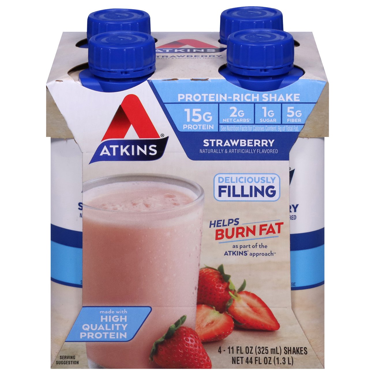 Atkins Strawberry Shake 4 Pk Shop Diet Fitness At H E B