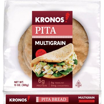 Kronos Pita Bread - Multigrain, 5 ct