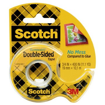 Scotch Removable Double Sided Tape .75x200 in