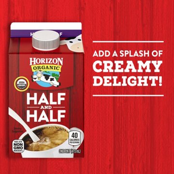 Horizon Organic Half & Half, 1 pt
