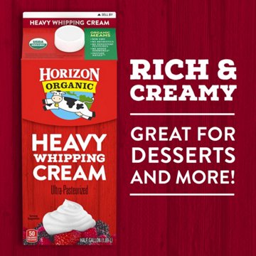 Horizon Organic Heavy Whipping Cream, 1 pt