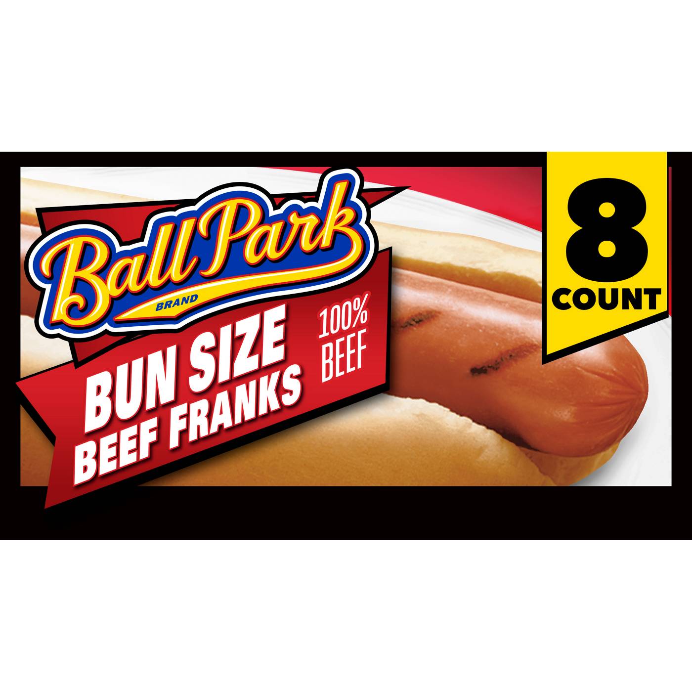 Ball Park Bun Size Uncured Beef Hot Dogs; image 1 of 6