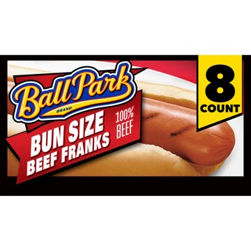 Ball Park Bun Size Uncured Beef Hot Dogs, 15 oz