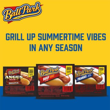 Ball Park Bun Size Uncured Beef Hot Dogs, 15 oz