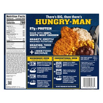 Hungry-Man Boneless Fried Chicken Frozen Meal