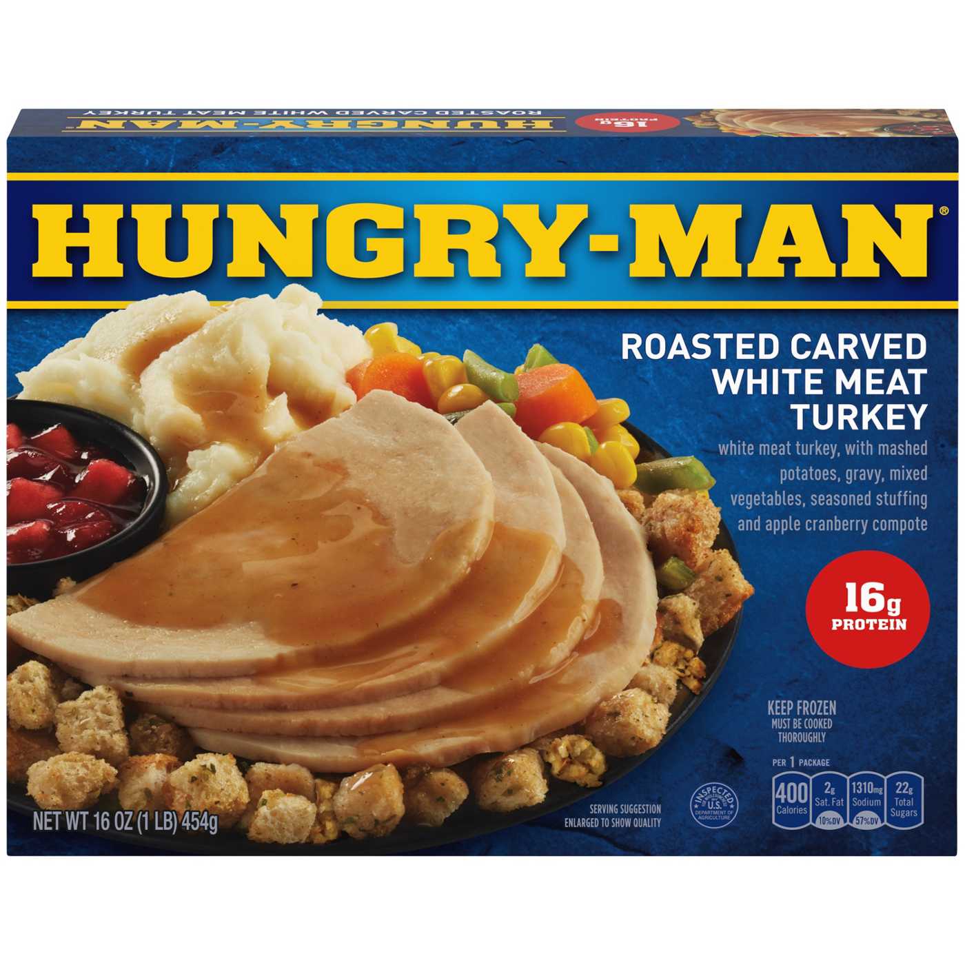 Hungry-Man Roasted Turkey Frozen Meal; image 1 of 7