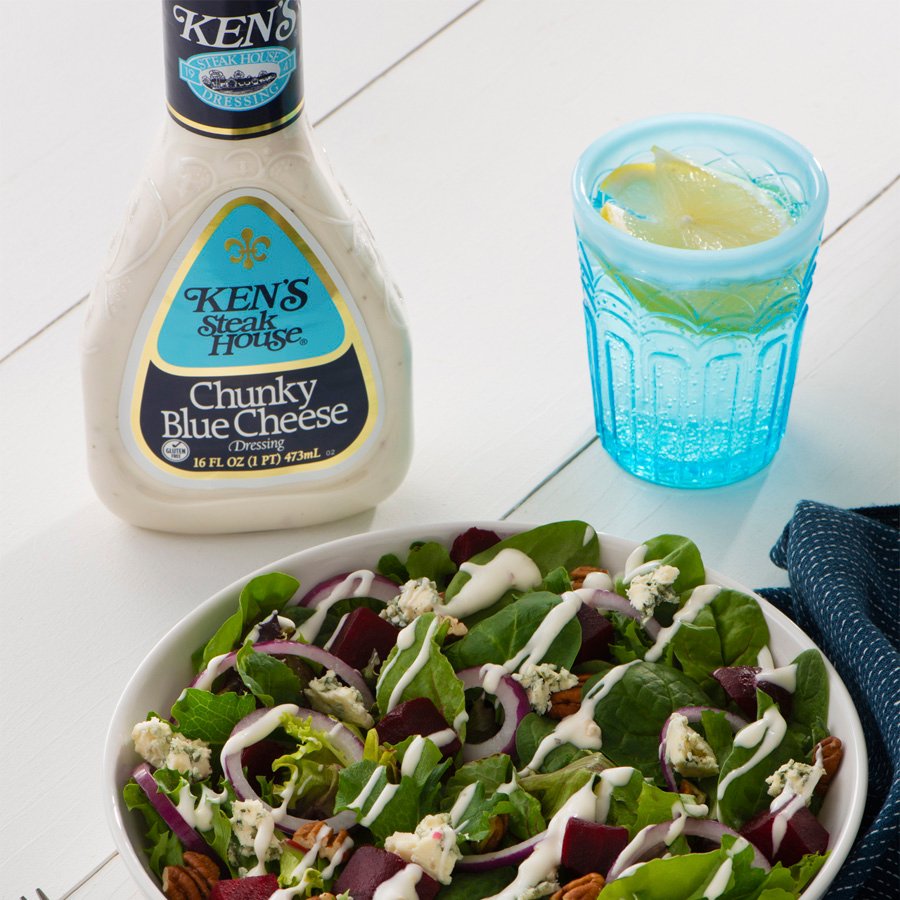 Ken's Steak House Chunky Blue Cheese Dressing - Shop Salad dressings at  H-E-B