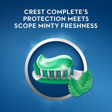 Crest Complete + Scope Whitening Toothpaste - Minty Fresh Striped, 5.4 oz