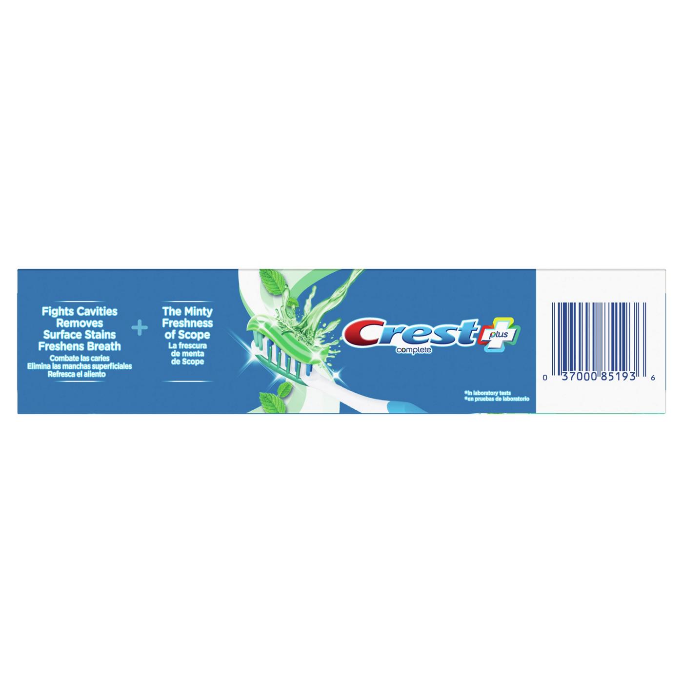 Crest Complete + Scope Whitening Toothpaste - Minty Fresh Striped; image 5 of 10