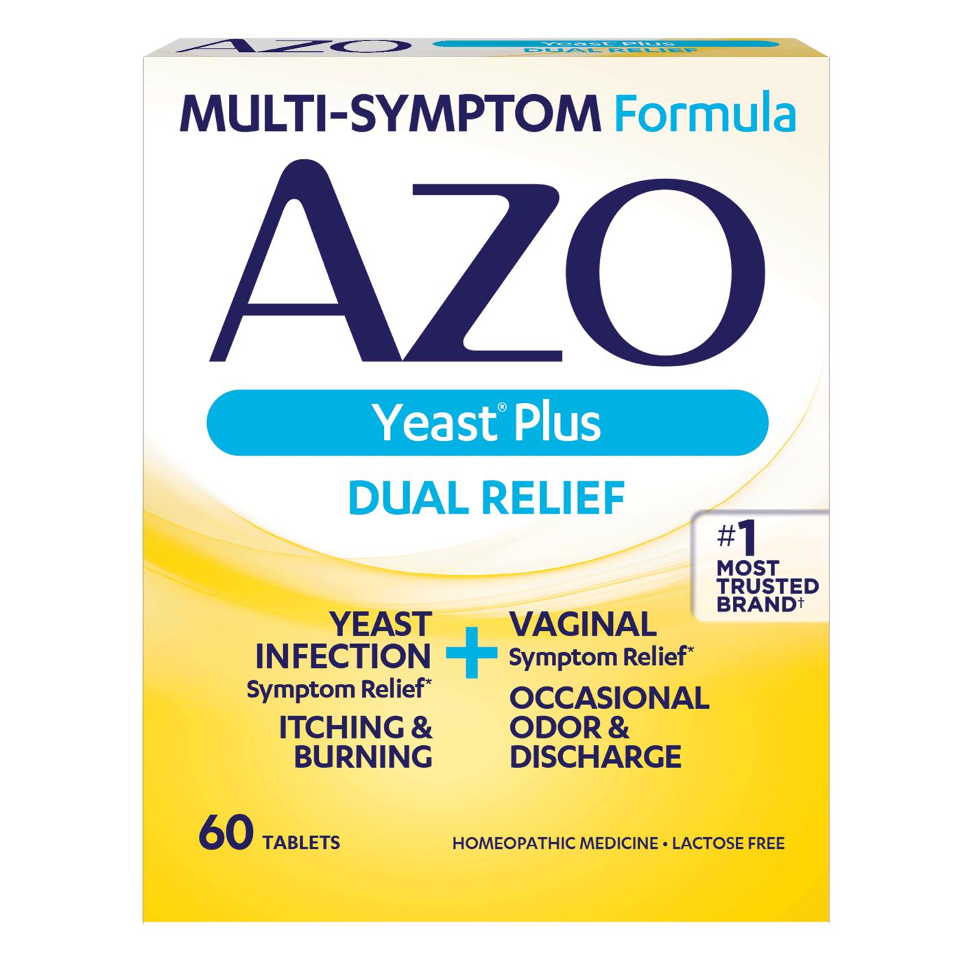 Azo Yeast Plus Yeast Infection Relief Tablets; image 1 of 5