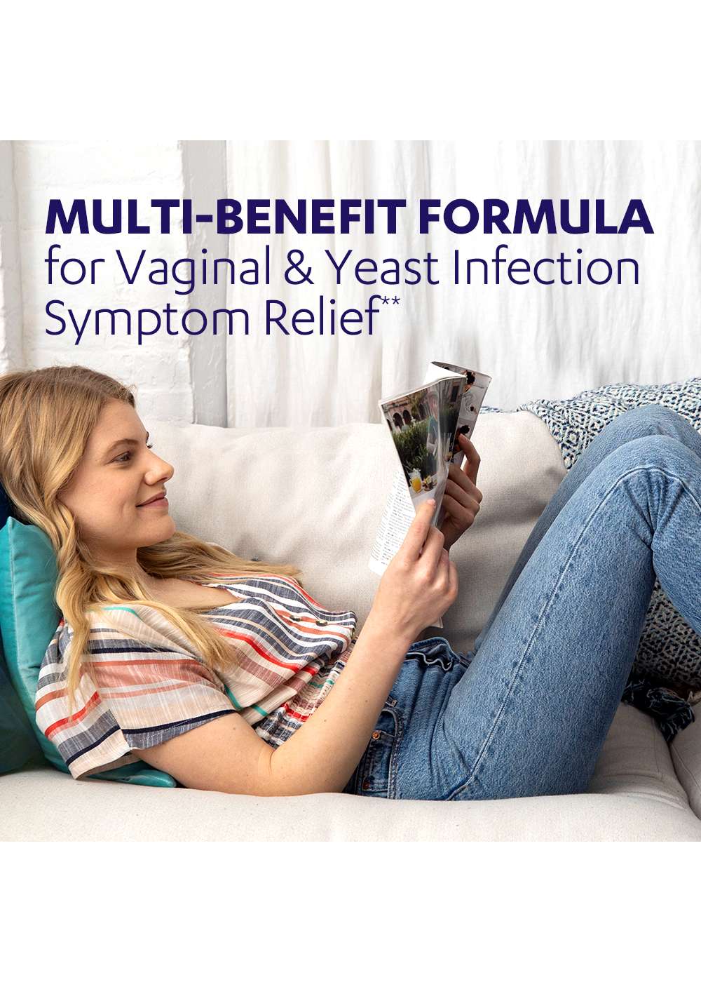 Azo Yeast Plus Yeast Infection Relief Tablets; image 2 of 5