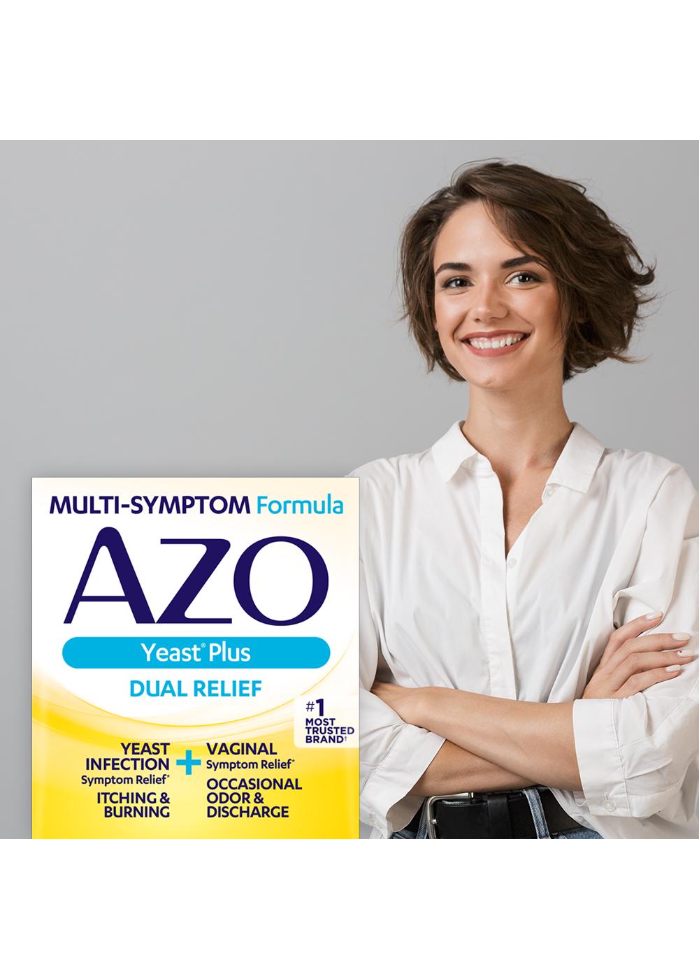 Azo Yeast Plus Yeast Infection Relief Tablets; image 5 of 5