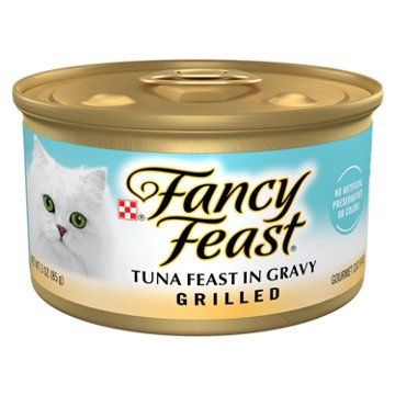 Fancy Feast Purina Grilled Wet Cat Food - Tuna Feast in Gravy