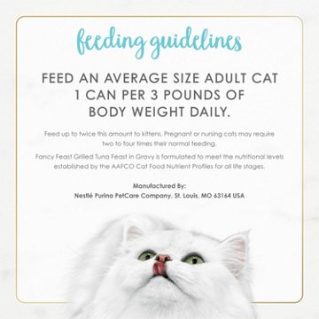 Fancy Feast Purina Grilled Wet Cat Food - Tuna Feast in Gravy