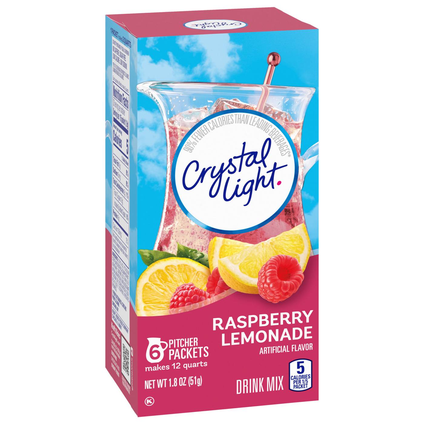 Crystal Light Raspberry Lemonade Drink Mix; image 6 of 8