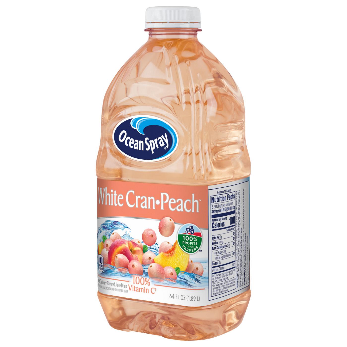Ocean Spray Ocean Spray® White Cran-Peach Juice Drink, 64 Fl Oz Bottle; image 4 of 6