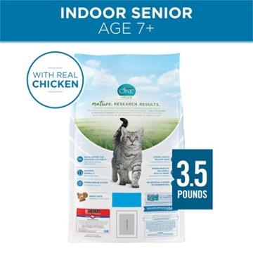 Purina ONE High Protein Natural Senior Dry Cat Food Indoor Advantage Senior+