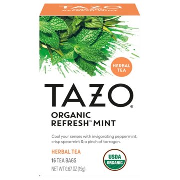 Tazo Organic Refresh Mint Herbal Tea Bags
