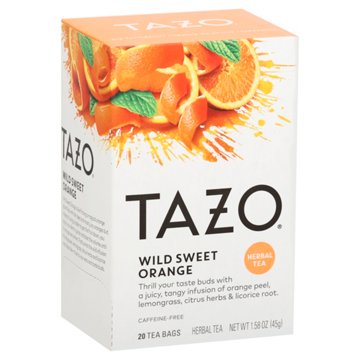 Tazo Wild Sweet Orange Herbal Infusion Tea Bags