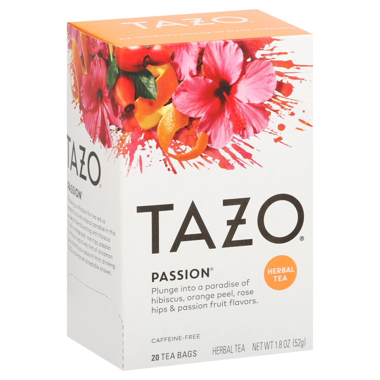 Tazo Passion Herbal Tea Bags Shop Tea At H E B