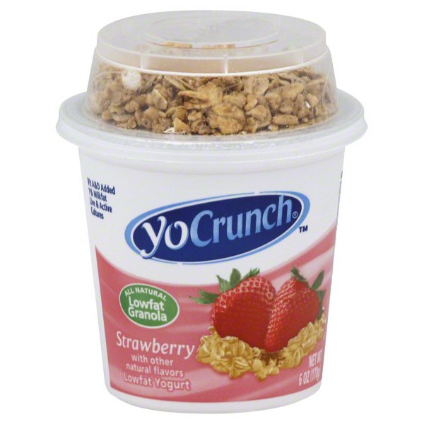 YoCrunch Lowfat Strawberry Yogurt with Granola - Shop Yogurt at H-E-B