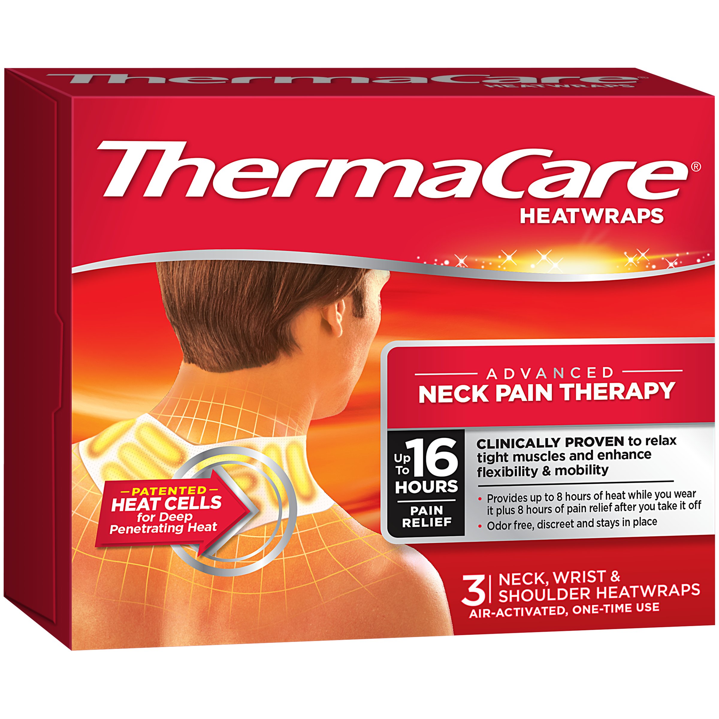 ThermaCare Neck Wrist & Shoulder Pain Therapy Heatwraps Shop Muscle