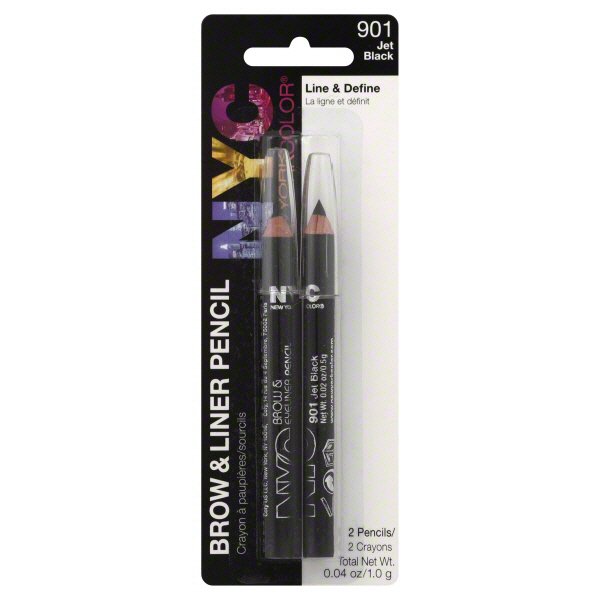 NYC Brow And Liner Pencils Jet Black 901 Shop Brow pencils & powder
