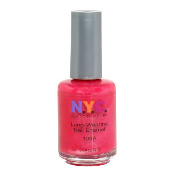 NYC Long Wearing Nail Enamel Pink Promenade Creme Shop Nail Polish at