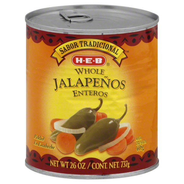 HEB Whole Pickled Jalapenos Shop Vegetables at HEB