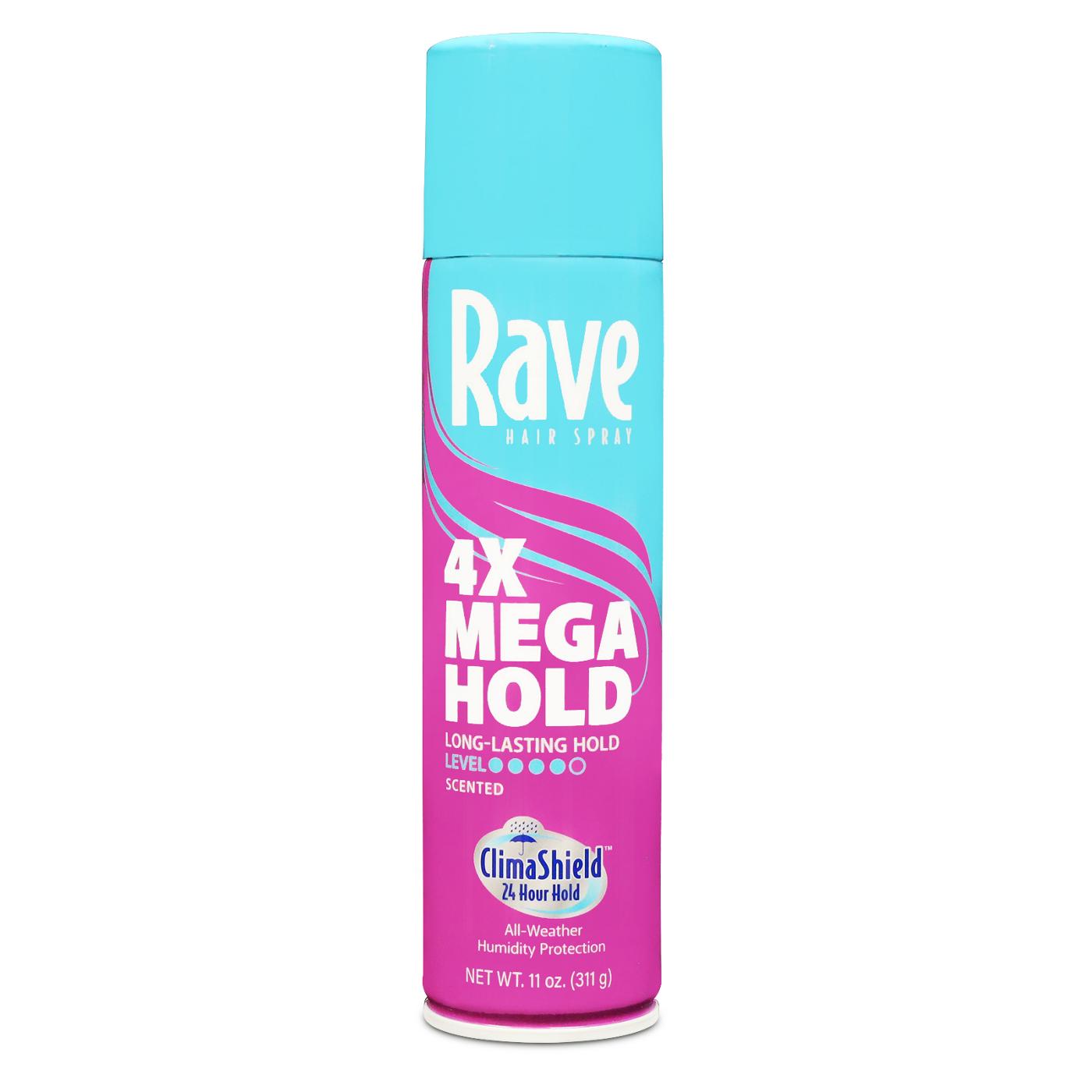 Rave 4X Mega Hold Scented Hair Spray; image 1 of 2