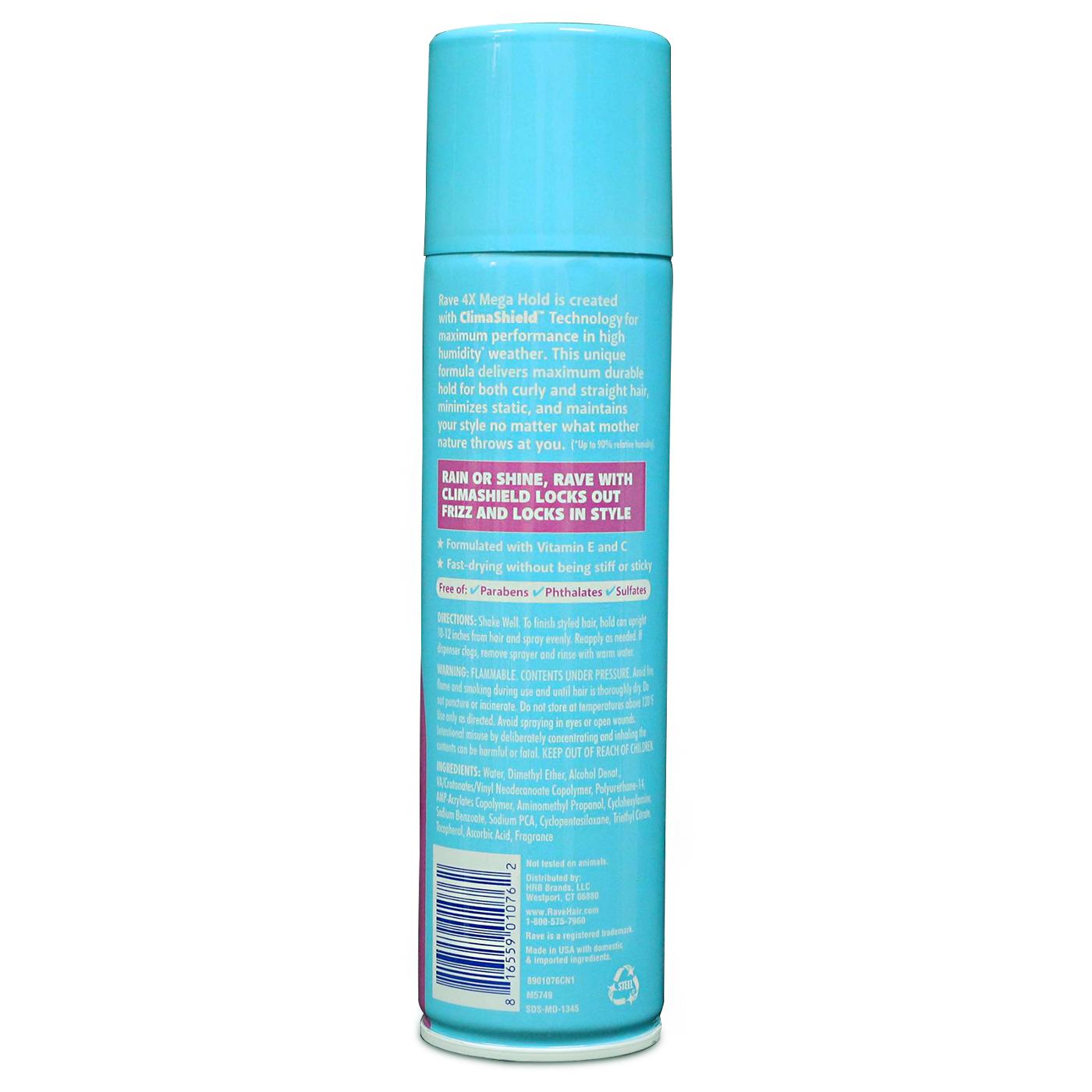 Rave 4X Mega Hold Scented Hair Spray; image 2 of 2