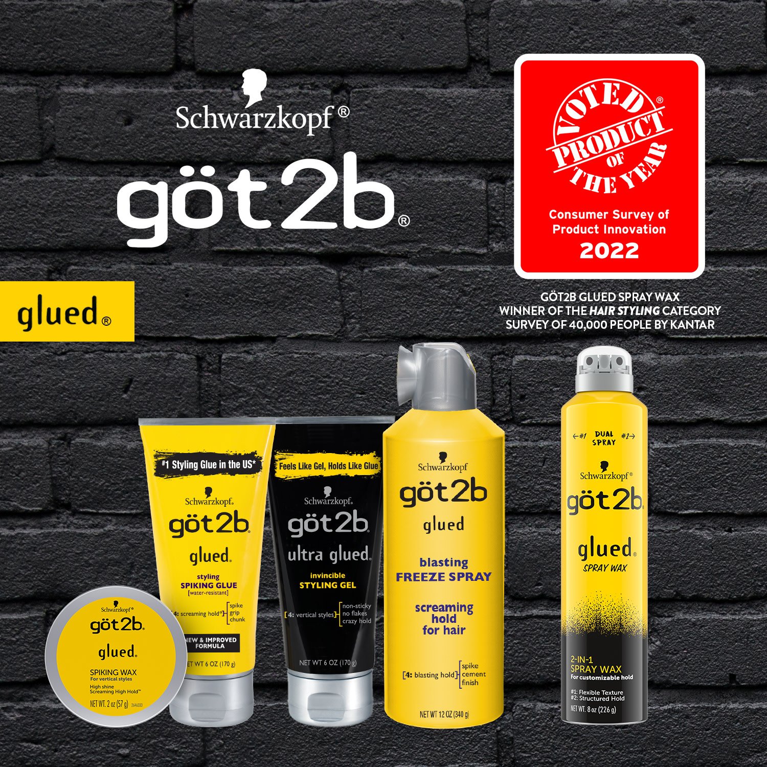 Got2b Glued Styling Spiking Hair Gel - Shop Styling Products & Treatments  at H-E-B