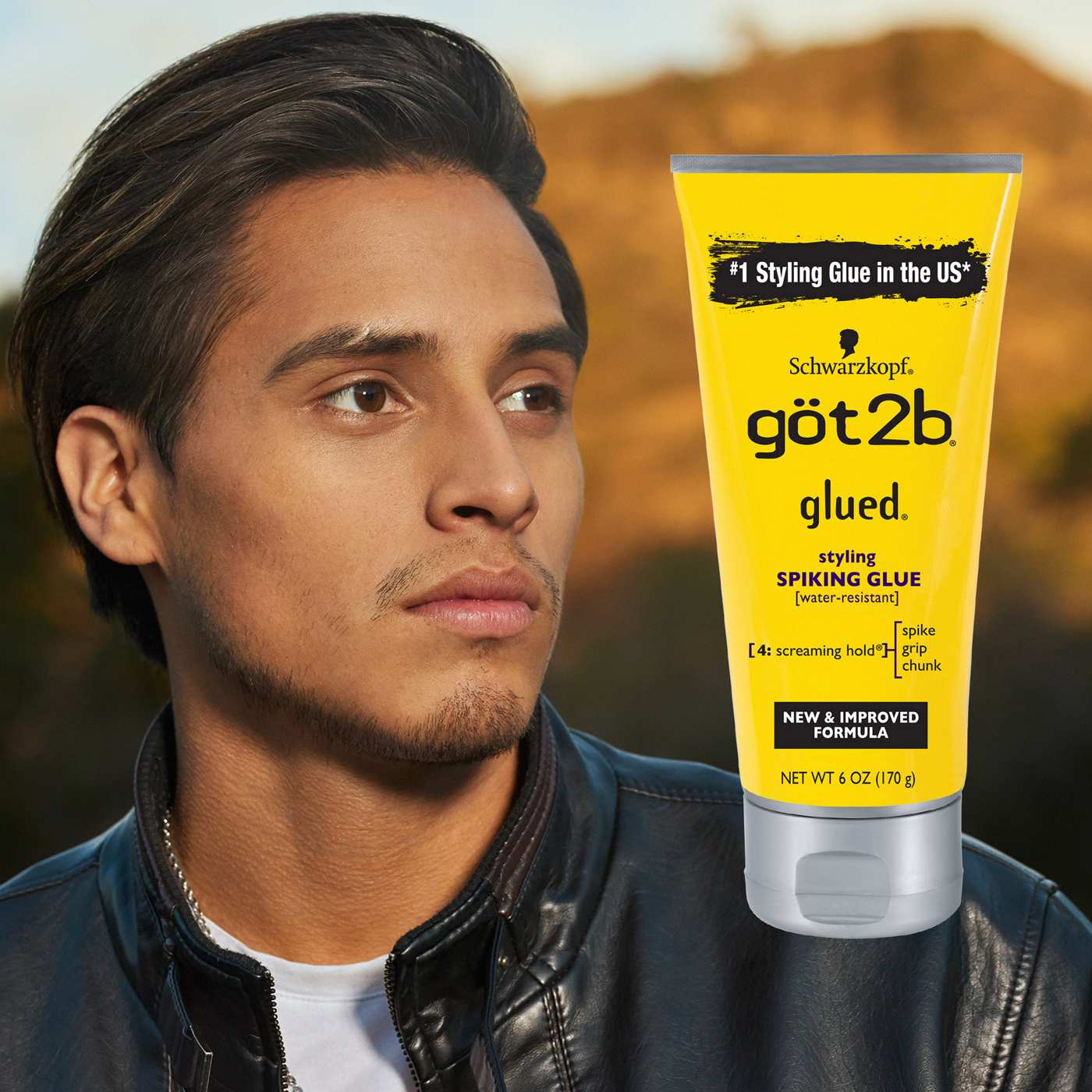 Got2b Glued Styling Spiking Hair Gel, 6 oz 