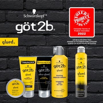 Got2b Glued Styling Spiking Hair Gel, 6 oz