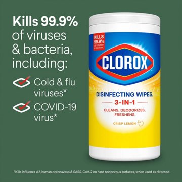 Clorox Disinfecting Wipes - Crisp Lemon