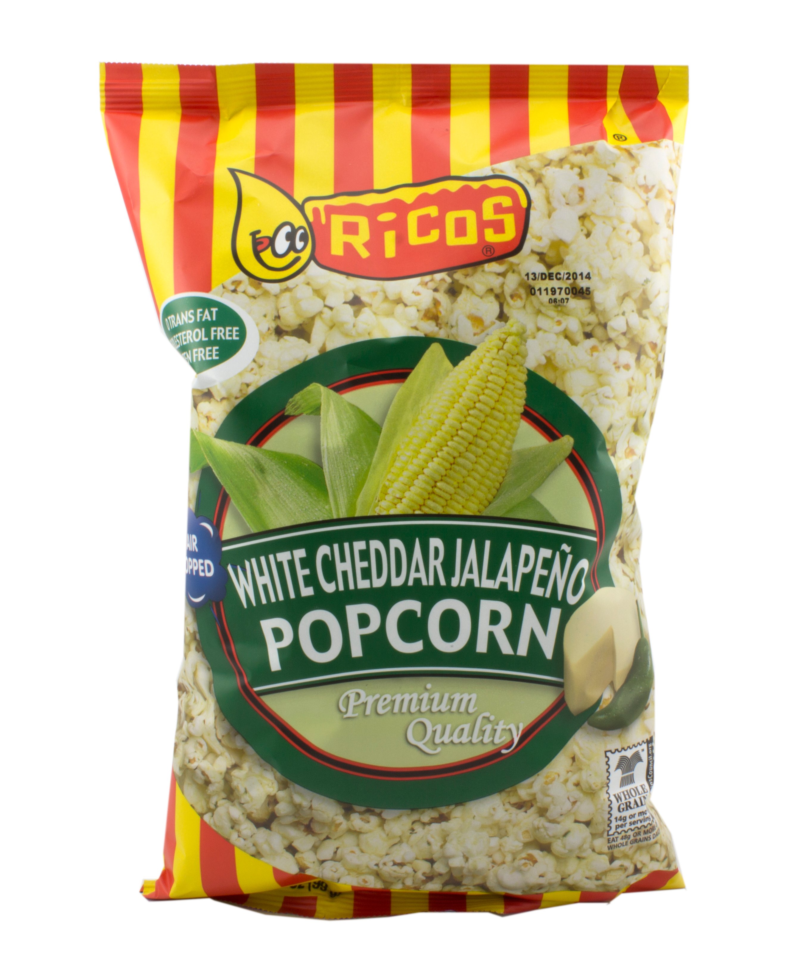 Ricos White Jalapeno Cheddar Popcorn Shop Snacks & Candy at HEB